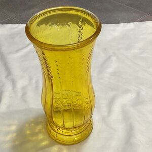 Yellow Glass Vase